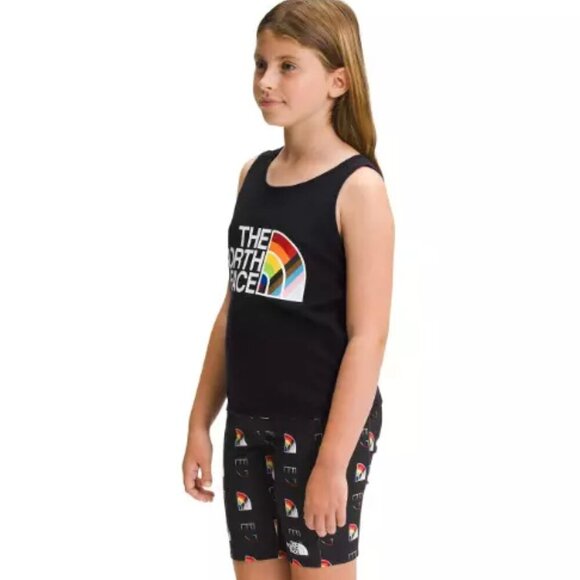 The North Face Girls Pride Tank Top Shirt Sz Large (14/16) Black Rainbow LGBTQ - Picture 2 of 4